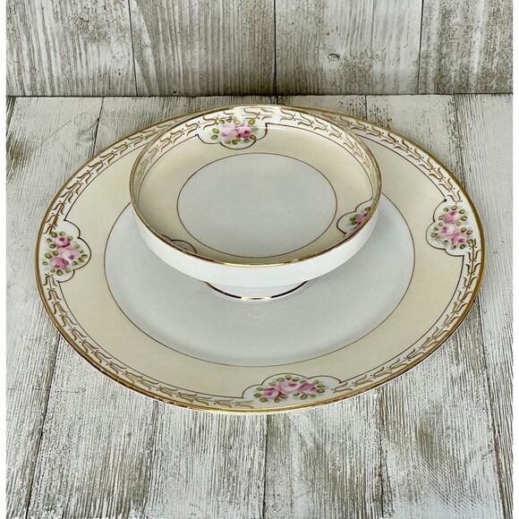 Vintage Nippon Two Tiered Serving Dish - Picture 3 of 5